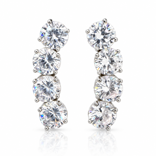 Brinco Quattro di Luce Earcuff