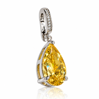 Pingente Gota Yellow Fancy