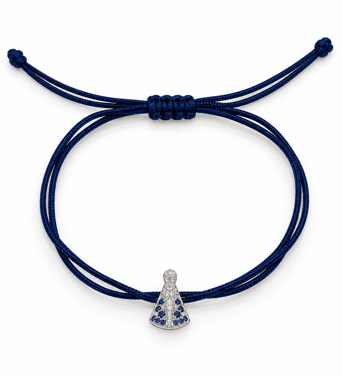 Pulseira Religiosa em Seda e Prata 925 (foto 2)