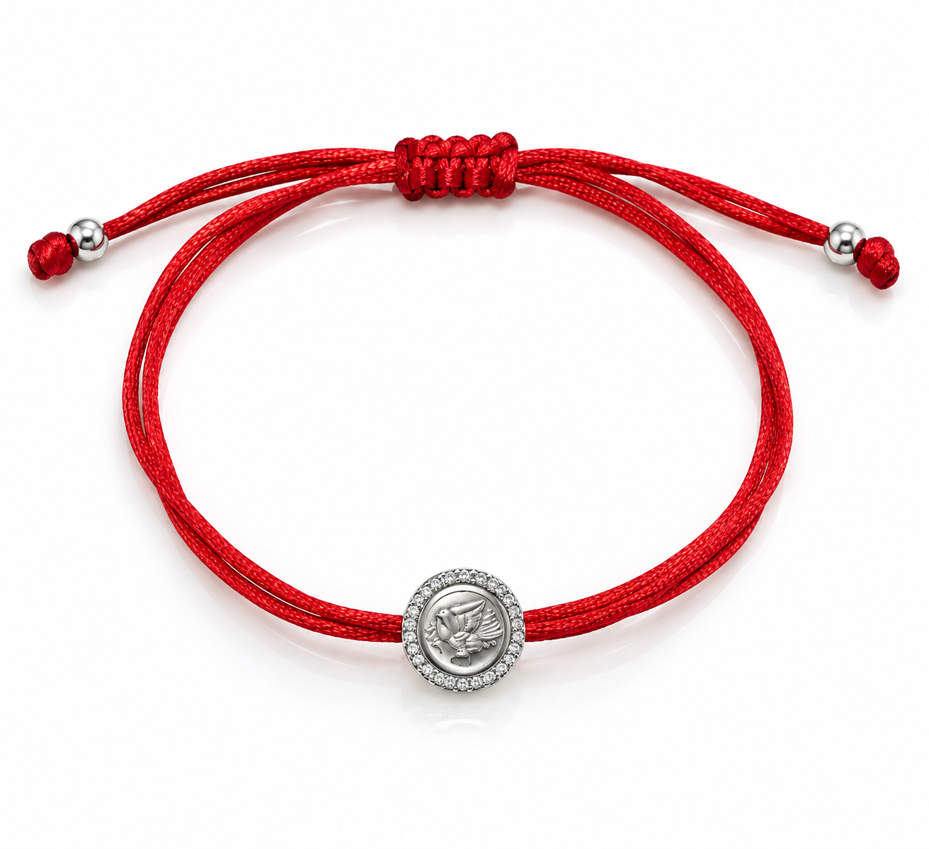 Pulseira Religiosa em Seda e Prata 925 (foto 4)